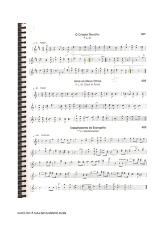 HARPA CRISTÃ PARA INSTRUMENTOS EM Eb
 