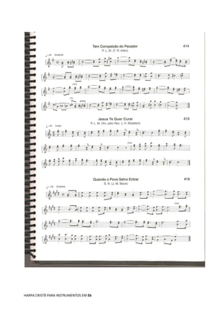 HARPA CRISTÃ PARA INSTRUMENTOS EM Eb
 