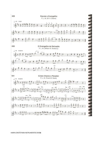 HARPA CRISTÃ PARA INSTRUMENTOS EM Eb
 
