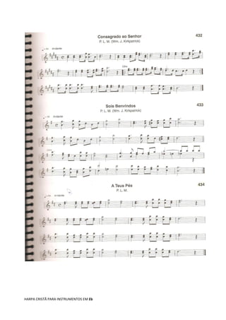 HARPA CRISTÃ PARA INSTRUMENTOS EM Eb
 