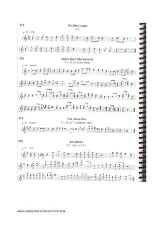 HARPA CRISTÃ PARA INSTRUMENTOS EM Eb
 