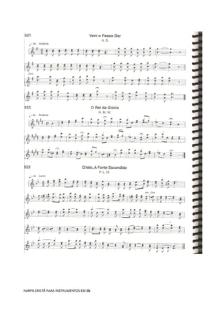 HARPA CRISTÃ PARA INSTRUMENTOS EM Eb
 