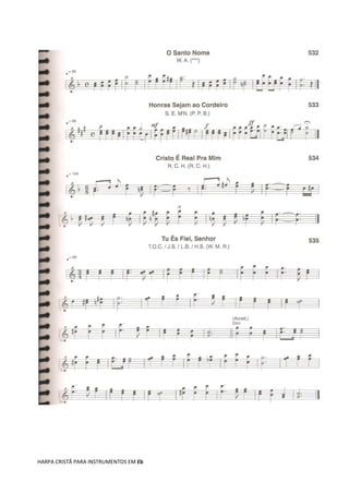 HARPA CRISTÃ PARA INSTRUMENTOS EM Eb
 