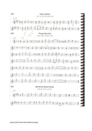 HARPA CRISTÃ PARA INSTRUMENTOS EM Eb
 