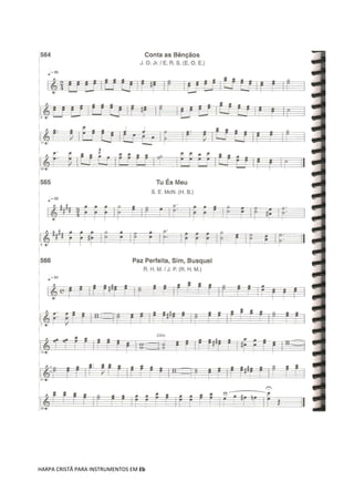 HARPA CRISTÃ PARA INSTRUMENTOS EM Eb
 