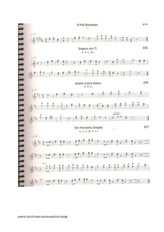 HARPA CRISTÃ PARA INSTRUMENTOS EM Eb
 