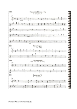 HARPA CRISTÃ PARA INSTRUMENTOS EM Eb
 