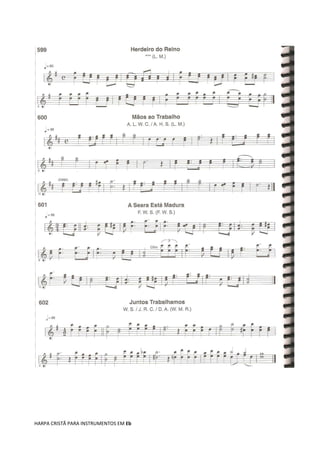 HARPA CRISTÃ PARA INSTRUMENTOS EM Eb
 