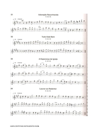 HARPA CRISTÃ PARA INSTRUMENTOS EM Eb
 