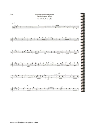 HARPA CRISTÃ PARA INSTRUMENTOS EM Eb
 