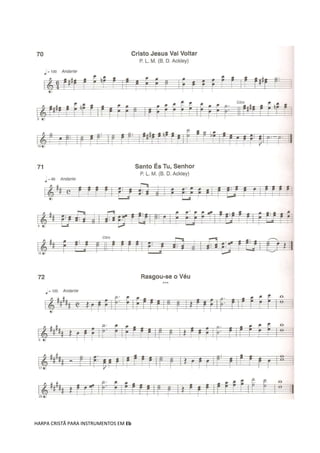 HARPA CRISTÃ PARA INSTRUMENTOS EM Eb
 