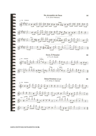 HARPA CRISTÃ PARA INSTRUMENTOS EM Eb
 
