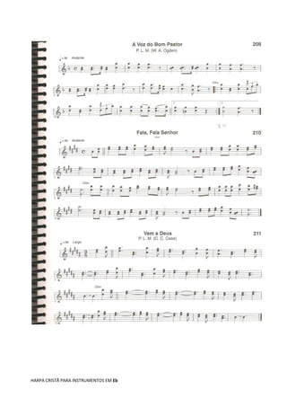 HARPA CRISTÃ PARA INSTRUMENTOS EM Eb
 