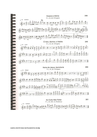 HARPA CRISTÃ PARA INSTRUMENTOS EM Eb
 