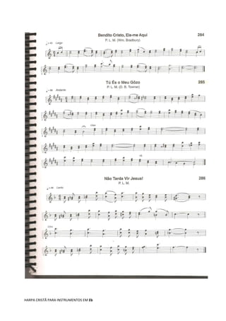 HARPA CRISTÃ PARA INSTRUMENTOS EM Eb
 