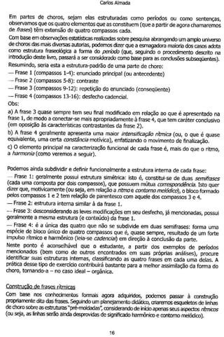 A Estrutura do Choro