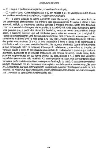 A Estrutura do Choro