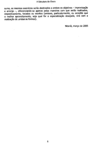 A Estrutura do Choro