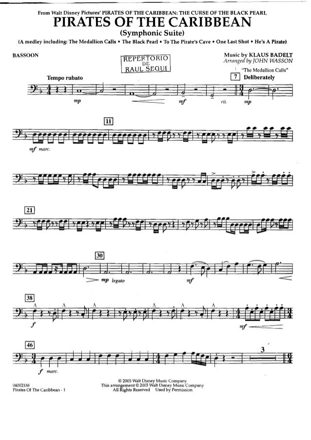 pirates of the caribbean john wasson pirates of the caribbean clarinet sheet music