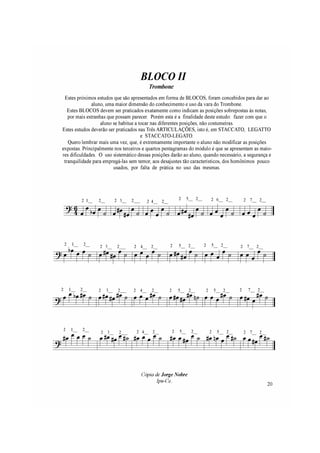 Apostila do Trombone Vara - Jorge Nobre