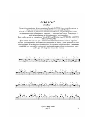 Apostila do Trombone Vara - Jorge Nobre