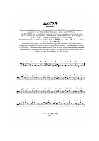 Apostila do Trombone Vara - Jorge Nobre
