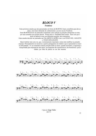Apostila do Trombone Vara - Jorge Nobre
