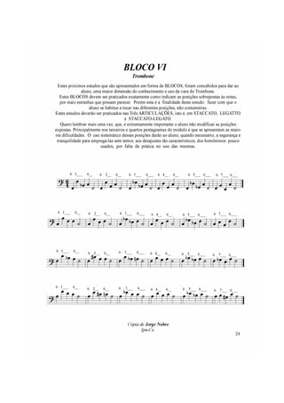 Apostila do Trombone Vara - Jorge Nobre
