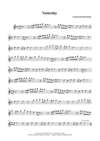 Governo do Estado do Ceará – Secretaria da Cultura
Sistema Estadual de Bandas de Música – Apostila editada em Setembro/2008
 