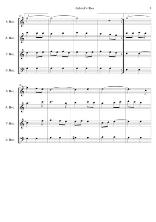 &
&
&
?
..
..
..
..
S. Rec.
A. Rec.
T. Rec.
B. Rec.
21 1.
˙
œ œ œ
œ œ œ
œ œ
˙
œ œ
œ œ œ œ
œ œ
˙
œ œ
œ œ œ
œ œ
∑
œ œ œ
œ œ œ
œ œ
2.
˙
œ œ œ œ
œ œ
œ œ
&
&
&
?
S. Rec.
A. Rec.
T. Rec.
B. Rec.
26
œ œ œ
.œ
J
œ
.œ J
œ
œ œ
˙
.œ
J
œ
œ œ œ
œ œ
œ œ
œ œ œ
œ œ œ
œ# œ
˙
œ œ œ
œ œ œ
œ œ
.œ
J
œ
œ œ œ
œ œ
œ œ
3Gabriel's Oboe
 