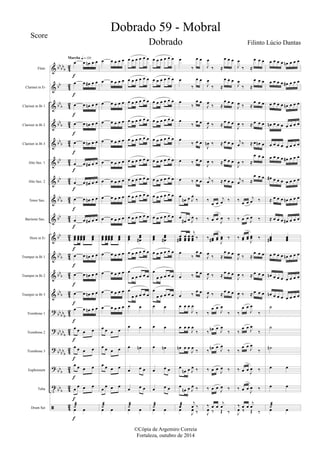 Dobrado Batista de Melo Sheet music for Trumpet in b-flat, Snare