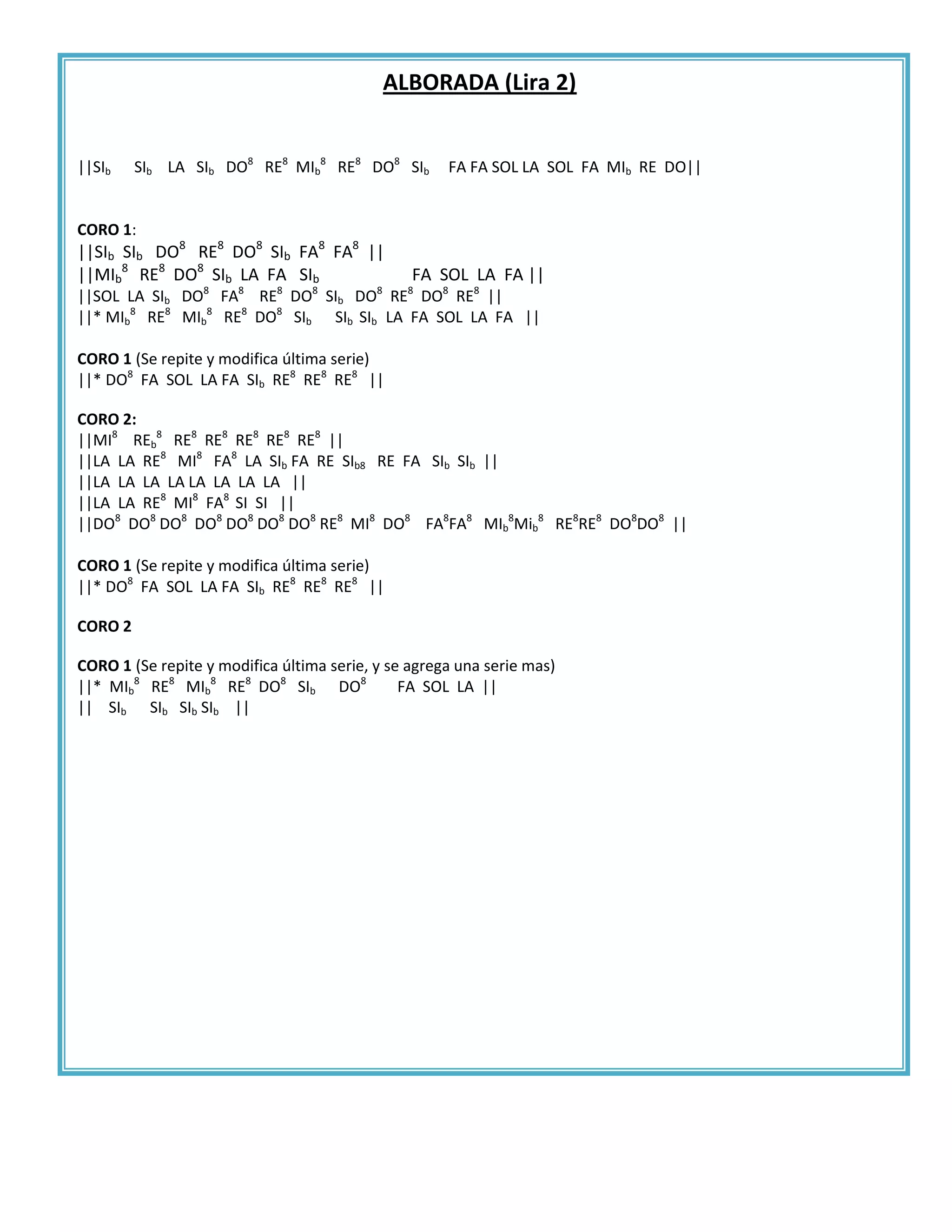 Partitura Liras Completa Docx