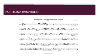 PARTITURAS PARAVIOLÍN
 