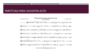 PARTITURA PARA SAXOFÓN ALTO
 