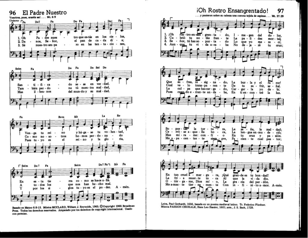 PARTITURAS HIMNARIO BAUTISTA