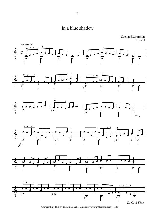 Partituras 9 canciones faciles para guitarra