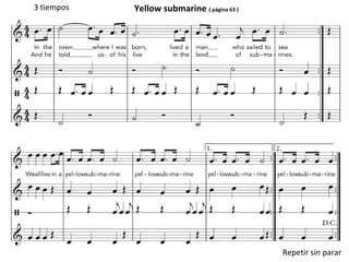 Yellow submarine ( página 63 )3 tiempos
Repetir sin parar
 