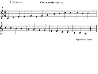 Canta, canta ( página 8 )2 compases
Repetir sin parar
 