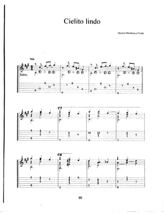 Partituras de musica mexicana para guitarra