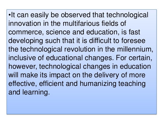 The Role Of Technology In Curriculum Delivery