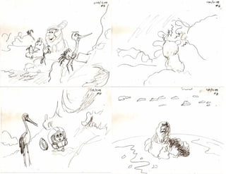 Partly Cloudy Pixar Short Film - Reverse Storyboard