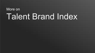 More on

Talent Brand Index
 