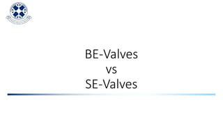 BE-Valves
vs
SE-Valves
 