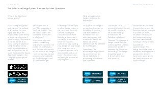 The Salesforce Badge System: Frequently Asked Questions
Following a similar style
to other badge systems,
we can now effectively
communicate your
company’s role in the
Salesforce ecosystem,
no matter the medium.
Whether you are a
partner proudly placing
your badge on a webpage
or a company that is
the proud recipient of a
sponsored booth at an
event, this new system
will help you achieve all
of your goals.
a mark that would
say, “Congratulations.
You have made it. You
are now a part of the
Salesforce ecosystem
in a big way.”
So we created a new
system, something
unique and ownable, not
just for us, but for you,
too. This system consists
of four application badges
— connected, sponsored,
powered, and available
on AppExchange — and
10 partner badges.
What are application
badges and what do
they mean?
An application badge is
a mark to acknowledge
the ability to use the
Salesforce brand in
connection with a
particular agreement
made with Salesforce.
Below are all the
definitions of the different
kinds of badges.
Sponsored: The
sponsored badge should
be used in instances
where Salesforce is
sponsoring an external
party or event.
Connected: The
connected badge should
be used by partners
whose technology
connects to the
Salesforce platform.
Powered: The powered
badge should only be
used by partners whose
product or service is
powered by Salesforce
technology. This badge
should be used in
in literal, rather than
metaphorical,
circumstances. So while
it sounds fun to say that
Salesforce powers people
or powers an event,
we need to make sure
this badge is reserved
for customers actually
building on the platform.
Available on
AppExchange: This
badge should be used in
instances where partners’
products or services
have been approved to
be readily available on
AppExchange.
What is the Salesforce
badge system?
As our company grows
and evolves, we realized
that creating net-new
logos for every new
instance of a partnership
or a sponsorship wasn’t
good enough. We wanted
to create a mark that
was a stamp of approval,
something that could
be easily identifiable as
well as significant for its
users. Similar to the Apple
App Store badge or the
Google Play badge, we
wanted
Salesforce Partner Branding Guidelines6.3_Appendix C: FAQ
 
