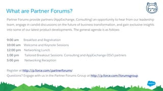 Partner Forum Highlights
Sydney, San Francisco, Toronto, New York City, London, Boston, Paris, Chicago
 