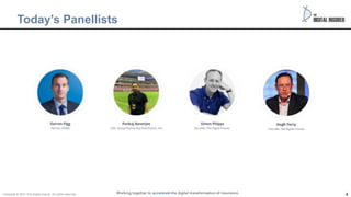 4
Today’s Panellists
Working together to accelerate the digital transformation of insurance
Copyright © 2021 The Digital insurer. All rights reserved.
 