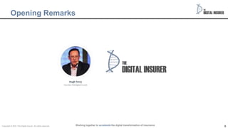 6
Working together to accelerate the digital transformation of insurance
Opening Remarks
Copyright © 2021 The Digital insurer. All rights reserved.
 