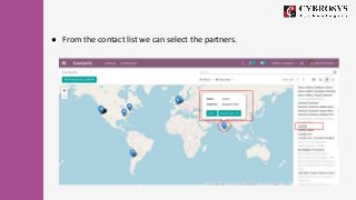 ● From the contact list we can select the partners.
 