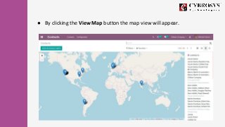● By clicking the View Map button the map view will appear.
 