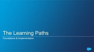 The Learning Paths
Foundations & Implementation
 
